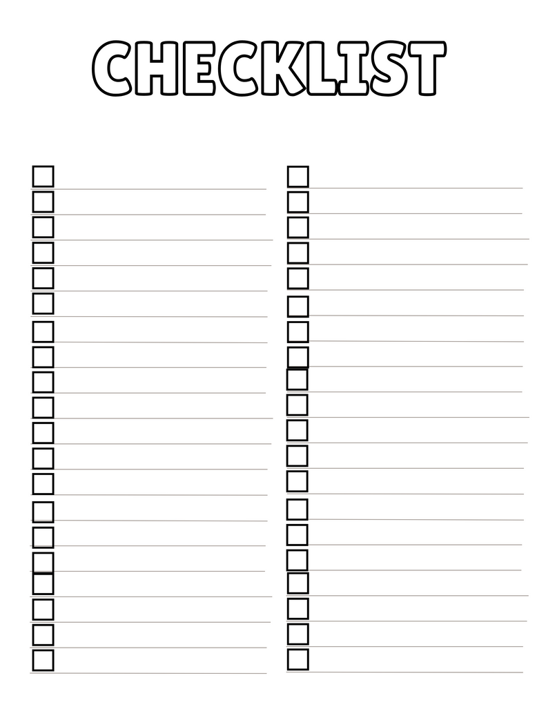 Checklist